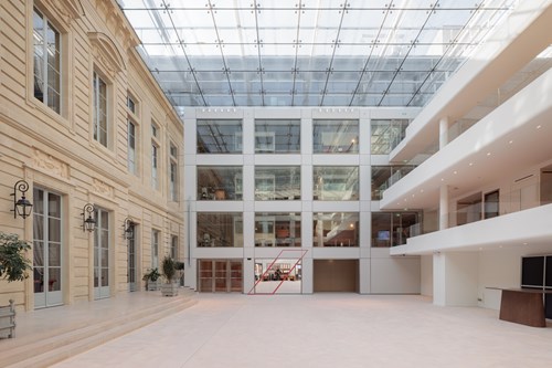 AXA headquarters architectural detail